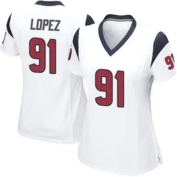 Nike Roy Lopez Women's Game Houston Texans White Jersey