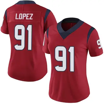 Nike Roy Lopez Women's Limited Houston Texans Red Alternate Vapor Untouchable Jersey