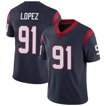 Nike Roy Lopez Youth Limited Houston Texans Navy Blue Team Color Vapor Untouchable Jersey