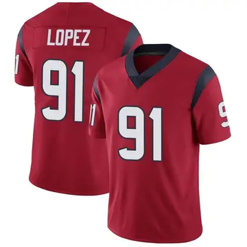 Nike Roy Lopez Youth Limited Houston Texans Red Alternate Vapor Untouchable Jersey