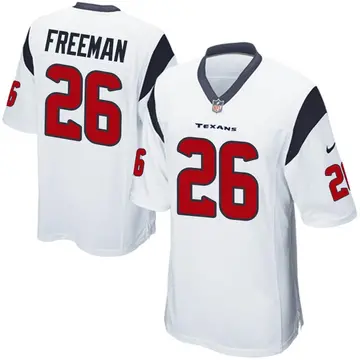 Nike Royce Freeman Men's Game Houston Texans White Jersey