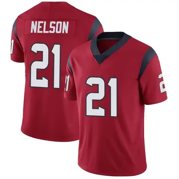 Nike Steven Nelson Men's Limited Houston Texans Red Alternate Vapor Untouchable Jersey