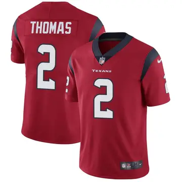 Nike Tavierre Thomas Men's Limited Houston Texans Red Alternate Vapor Untouchable Jersey