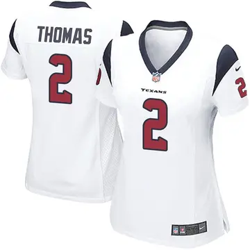Nike Tavierre Thomas Women's Game Houston Texans White Jersey