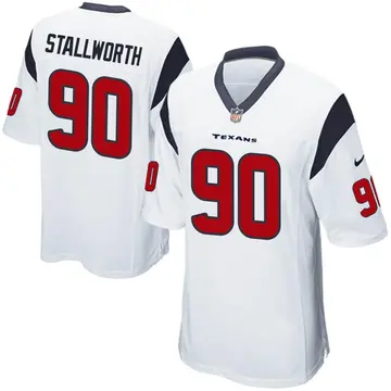 Nike Taylor Stallworth Men's Game Houston Texans White Jersey