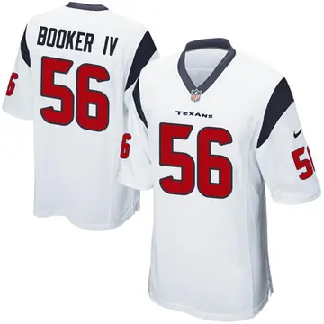 Nike Thomas Booker IV Men's Game Houston Texans White Jersey