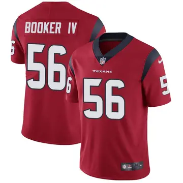 Nike Thomas Booker IV Men's Limited Houston Texans Red Alternate Vapor Untouchable Jersey