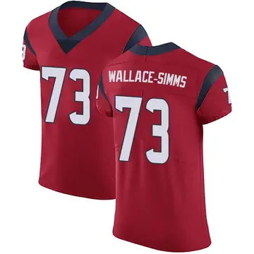 Nike Tre'Vour Wallace-Simms Men's Elite Houston Texans Red Alternate Vapor Untouchable Jersey