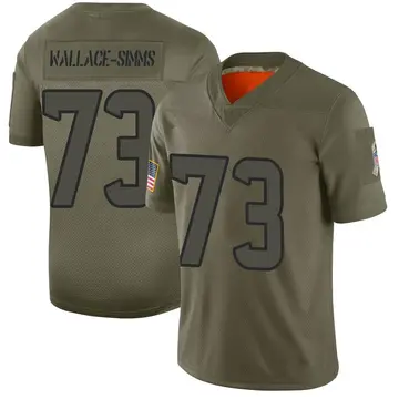Nike Tre'Vour Wallace-Simms Men's Limited Houston Texans Camo 2019 Salute to Service Jersey