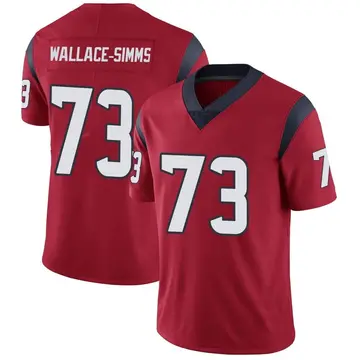 Nike Tre'Vour Wallace-Simms Men's Limited Houston Texans Red Alternate Vapor Untouchable Jersey