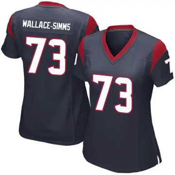 Nike Tre'Vour Wallace-Simms Women's Game Houston Texans Navy Blue Team Color Jersey