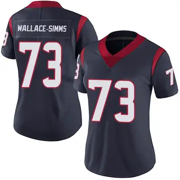 Nike Tre'Vour Wallace-Simms Women's Limited Houston Texans Navy Blue Team Color Vapor Untouchable Jersey