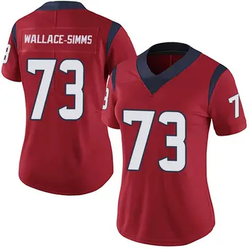 Nike Tre'Vour Wallace-Simms Women's Limited Houston Texans Red Alternate Vapor Untouchable Jersey