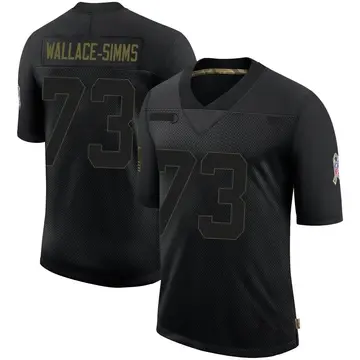Nike Tre'Vour Wallace-Simms Youth Limited Houston Texans Black 2020 Salute To Service Jersey