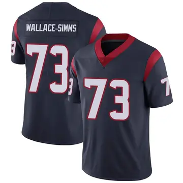 Nike Tre'Vour Wallace-Simms Youth Limited Houston Texans Navy Blue Team Color Vapor Untouchable Jersey