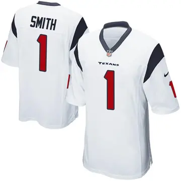 Nike Tremon Smith Men's Game Houston Texans White Jersey