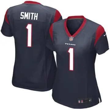 Nike Tremon Smith Women's Game Houston Texans Navy Blue Team Color Jersey