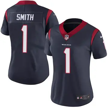 Nike Tremon Smith Women's Limited Houston Texans Navy Blue Team Color Vapor Untouchable Jersey