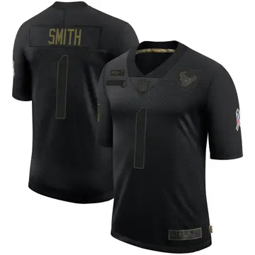 Nike Tremon Smith Youth Limited Houston Texans Black 2020 Salute To Service Jersey