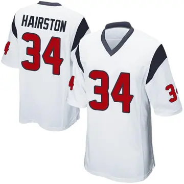 Nike Troy Hairston Men's Game Houston Texans White Jersey