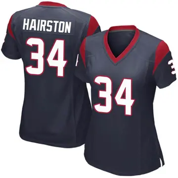 Nike Troy Hairston Women's Game Houston Texans Navy Blue Team Color Jersey