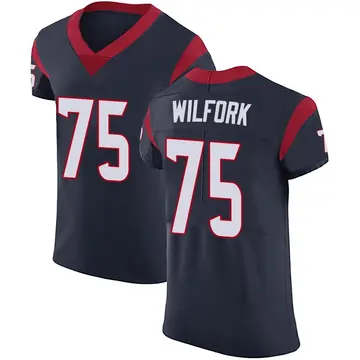 Nike Vince Wilfork Men's Elite Houston Texans Navy Blue Team Color Vapor Untouchable Jersey
