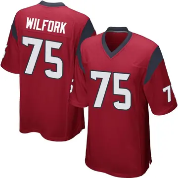 Nike Vince Wilfork Men's Game Houston Texans Red Alternate Jersey