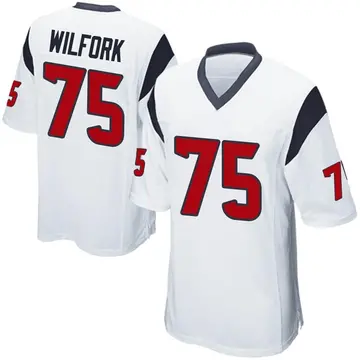 Nike Vince Wilfork Men's Game Houston Texans White Jersey