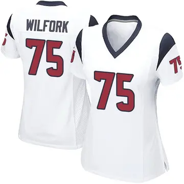 Nike Vince Wilfork Women's Game Houston Texans White Jersey