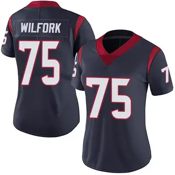 Nike Vince Wilfork Women's Limited Houston Texans Navy Blue Team Color Vapor Untouchable Jersey