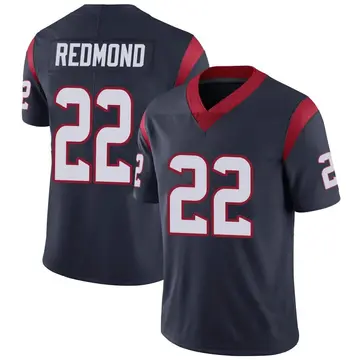 Nike Will Redmond Men's Limited Houston Texans Navy Blue Team Color Vapor Untouchable Jersey