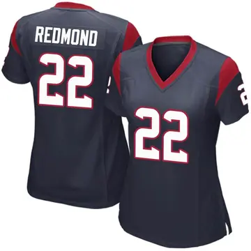 Nike Will Redmond Women's Game Houston Texans Navy Blue Team Color Jersey