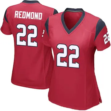 Nike Will Redmond Women's Game Houston Texans Red Alternate Jersey