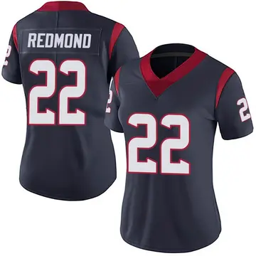 Nike Will Redmond Women's Limited Houston Texans Navy Blue Team Color Vapor Untouchable Jersey